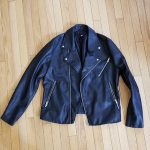 Faux Leather Biker Jacket